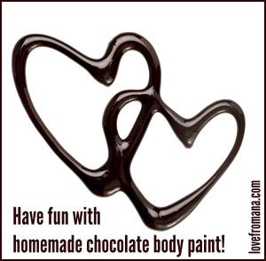 Have fun with this homemade chocolate body paint recipe
